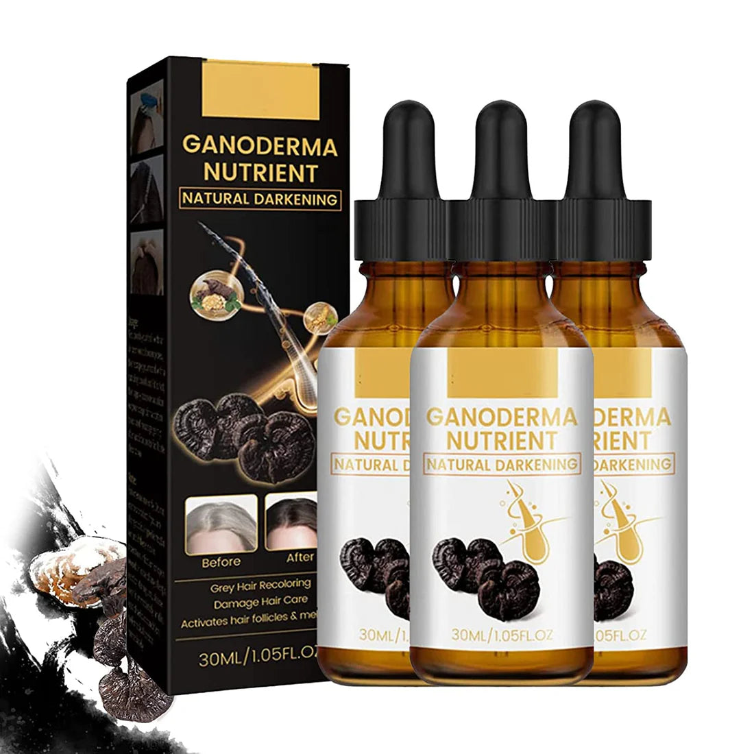 Ganoderma Nutrient™️ - Oscurecimiento Natural Serum Capilar